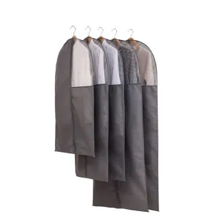 6 Packs Translucent PVC Garment Bag, Dance Costume Bags,Foldable 50 Inch Full Zipper Suits Bag Dream Duffel, Versatile Hanging Garment Bag with Name Card Pocket and 4 Large Zipper Pockets