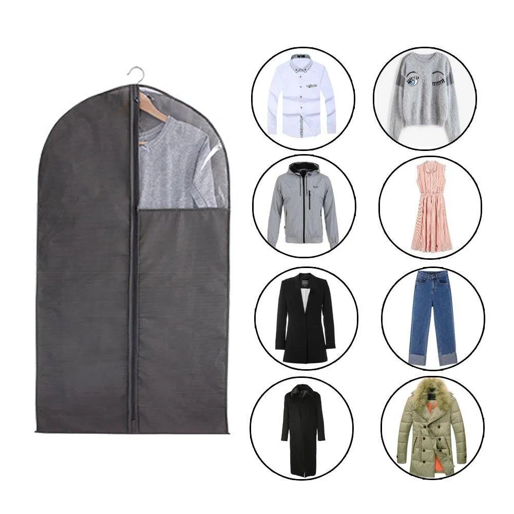 6 Packs Translucent PVC Garment Bag, Dance Costume Bags,Foldable 50 Inch Full Zipper Suits Bag Dream Duffel, Versatile Hanging Garment Bag with Name Card Pocket and 4 Large Zipper Pockets