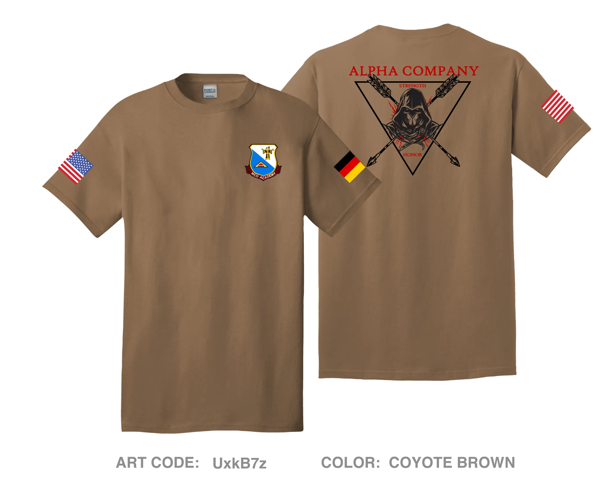 A Co, 7th NCOA Comfort Unisex Cotton SS Tee - UxkB7z
