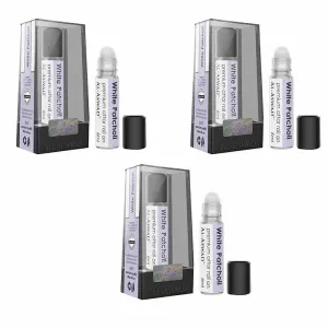 Al Aswad White Patchouli Roll On Attar ( pack of 3)