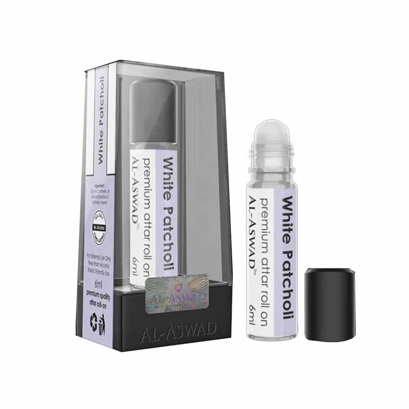 Al Aswad White Patchouli Roll On Attar ( pack of 3)