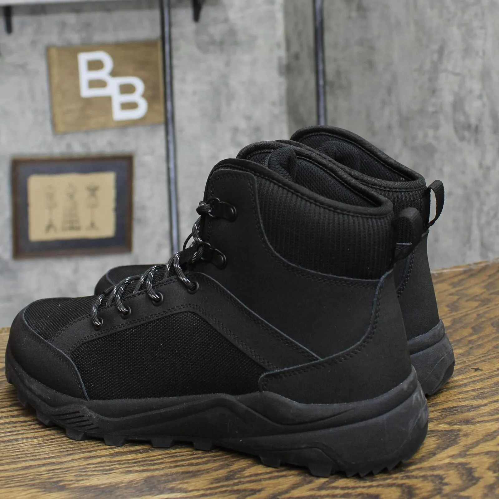All In Motion Mens Doran Winter Hiker Boots 88235831 Black 10