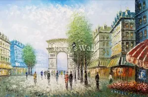 Arc de Triomphe: Paris, France - PREMIUM - 36 x 24 in. by C. Burney