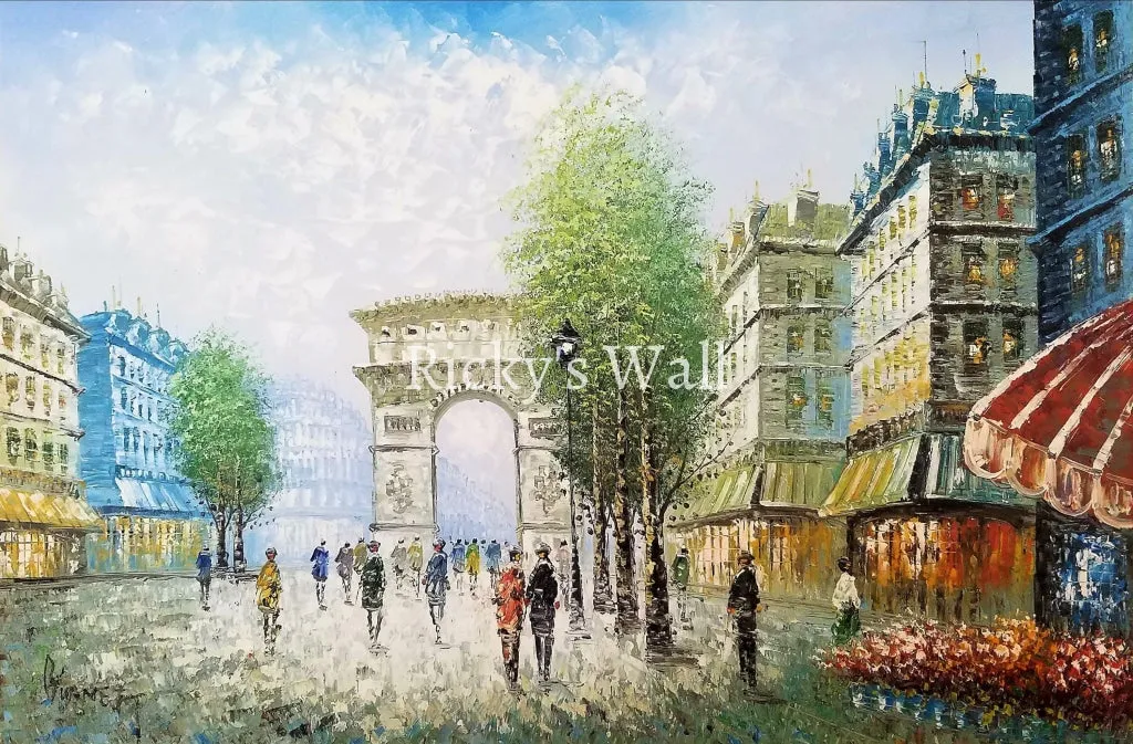 Arc de Triomphe: Paris, France - PREMIUM - 36 x 24 in. by C. Burney