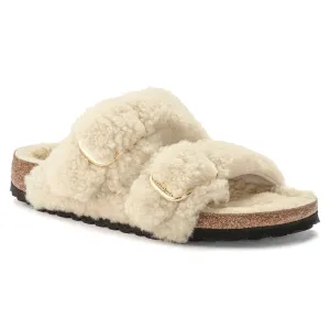 Arizona Big Buckle Teddy -  Eggshell Shearling||Arizona grosses boucles peluche - Fourrure coquille d'oeuf