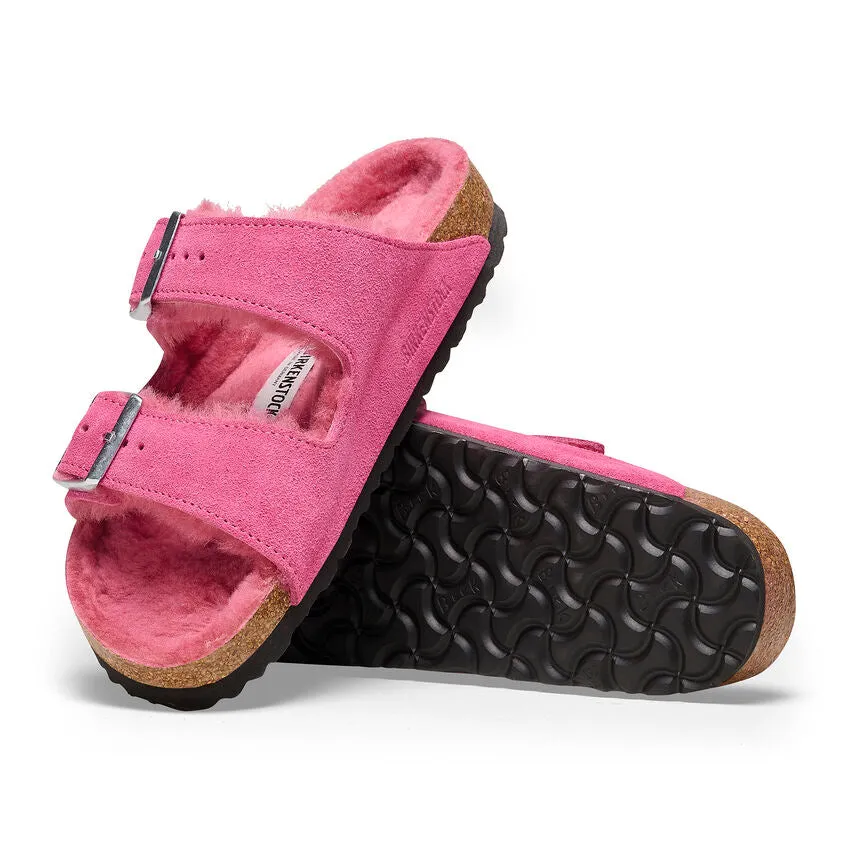 Arizona - Fuchsia Tulip Suede Shearling||Arizona - Suède fourrure tulipe fuchsia
