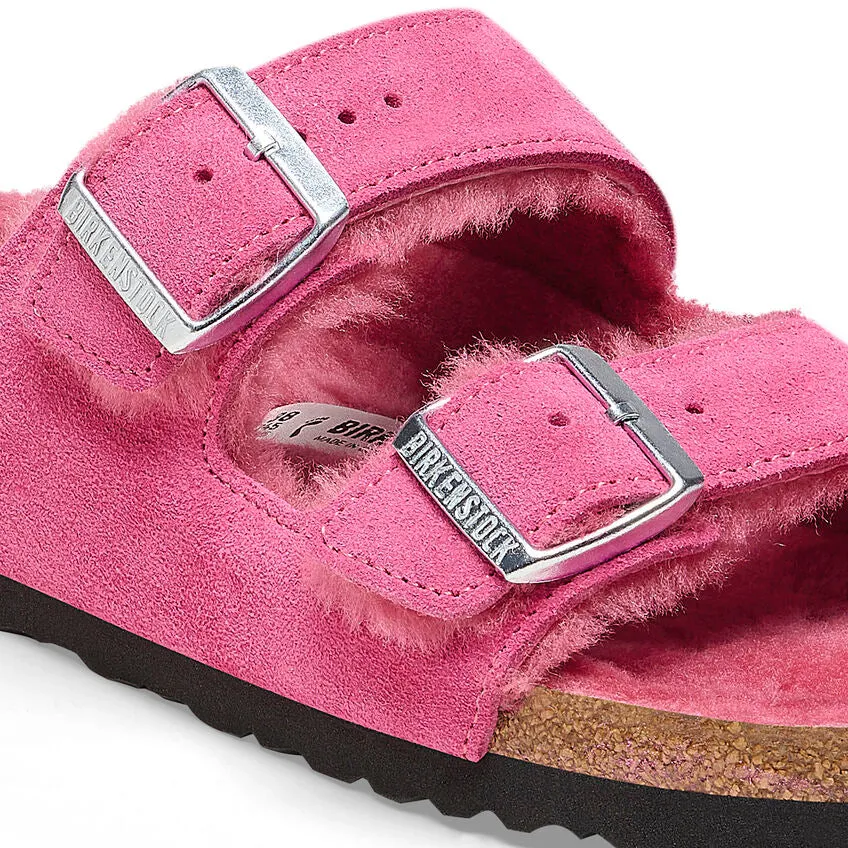 Arizona - Fuchsia Tulip Suede Shearling||Arizona - Suède fourrure tulipe fuchsia