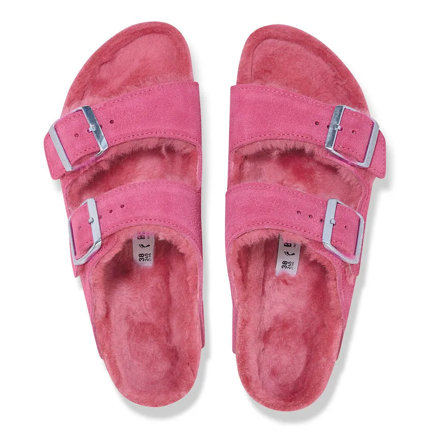 Arizona - Fuchsia Tulip Suede Shearling||Arizona - Suède fourrure tulipe fuchsia