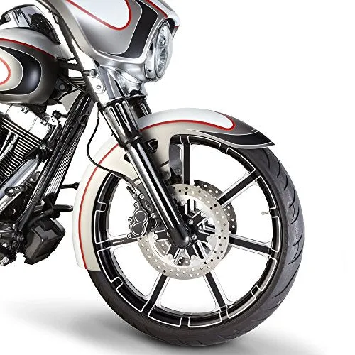 Arlen Ness 20-379 Black 7 & 7 Raked Triple Tree