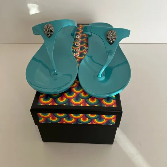 Authentic NWB Kurt Geiger London Maddison  T-Bar Sandal,