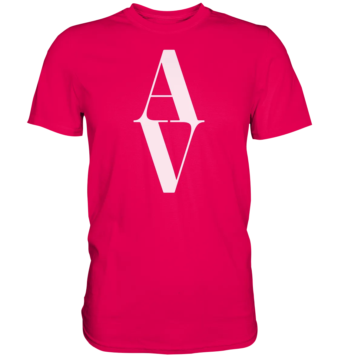 AV / Premium Unisex Tshirt with White AV Logo