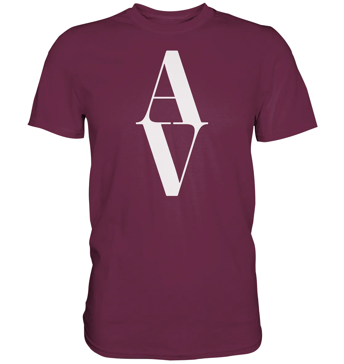 AV / Premium Unisex Tshirt with White AV Logo