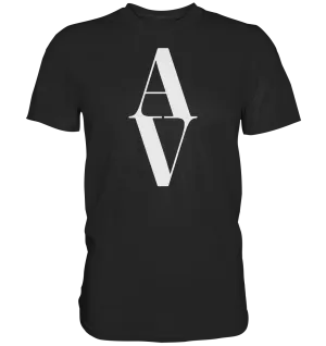 AV / Premium Unisex Tshirt with White AV Logo
