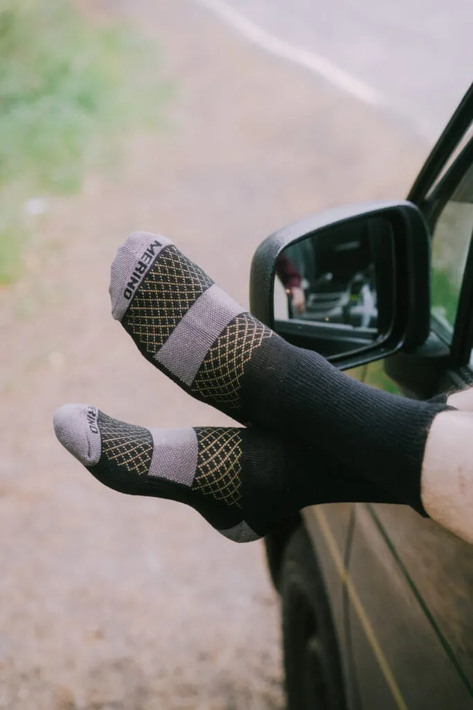 Banana Merino Thin-Knit Tech Crew Socks