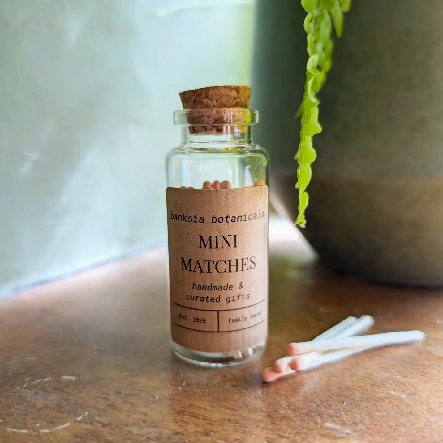 Banksia Botanicals Mini Matches Pink