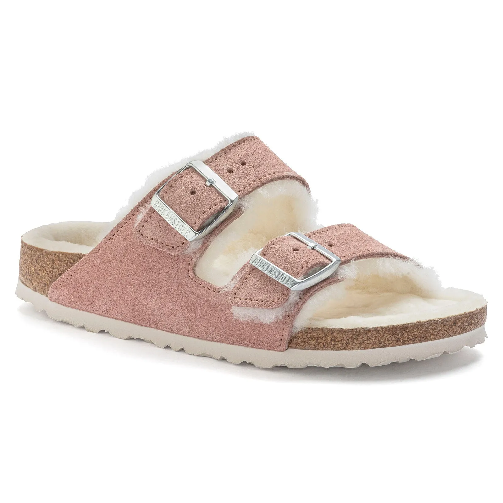 Birkenstock Arizona Shearling pink clay suede/natural shearling