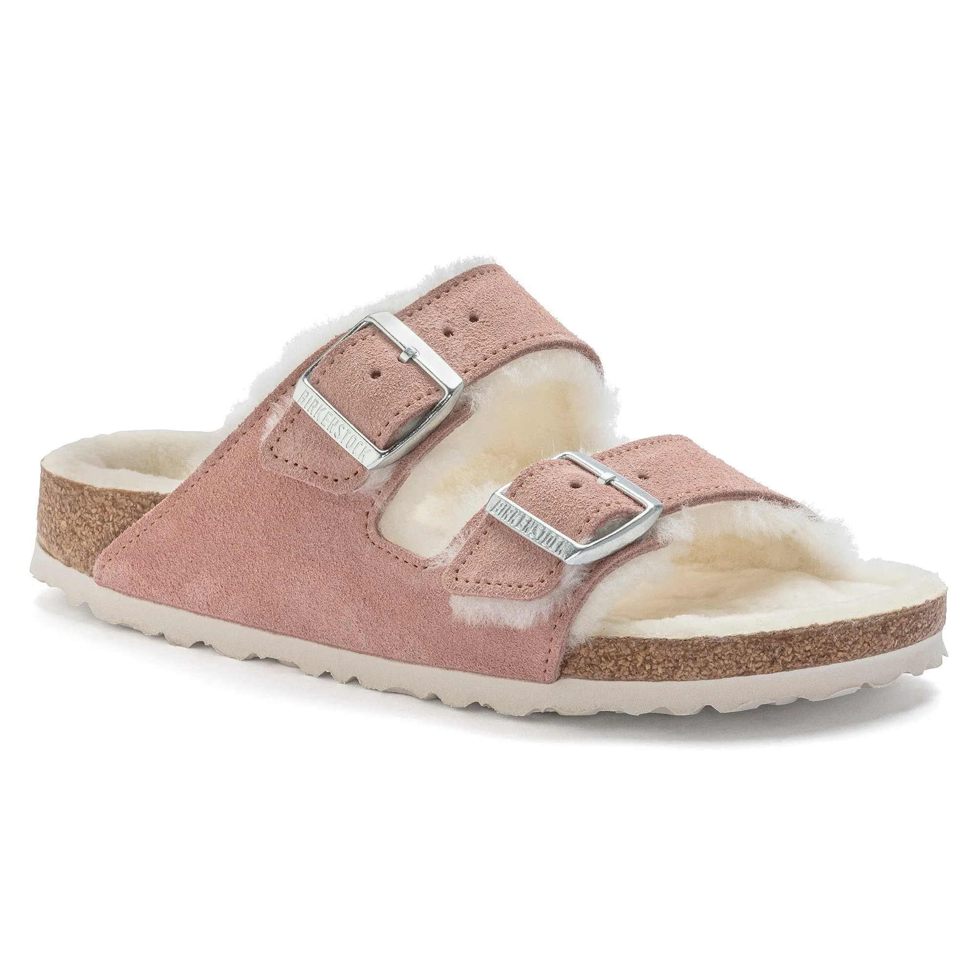 Birkenstock Women's Arizona Shearling Suede Leather Sandal