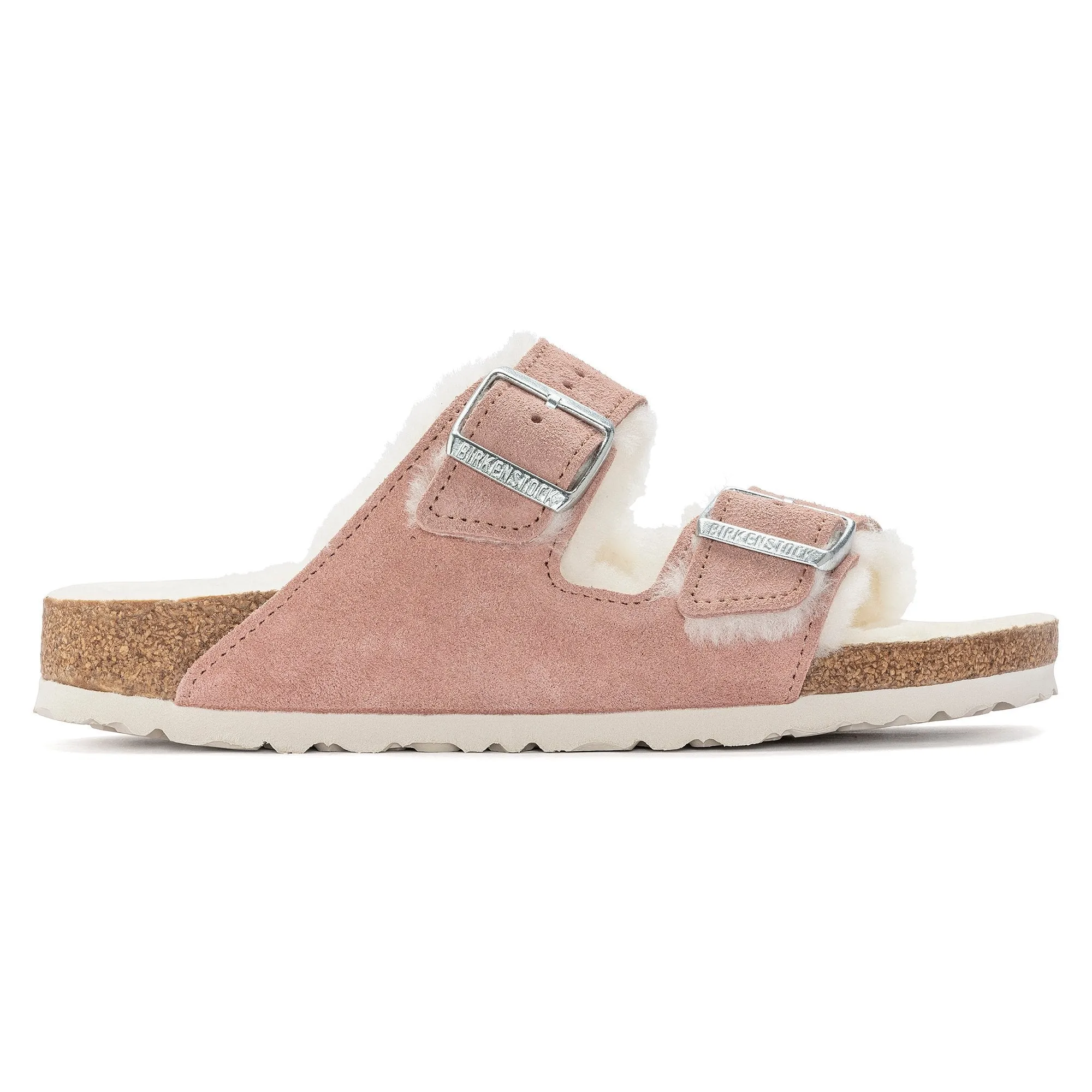 Birkenstock Women's Arizona Shearling Suede Leather Sandal