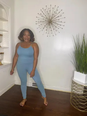 Blue Cozy Leggings
