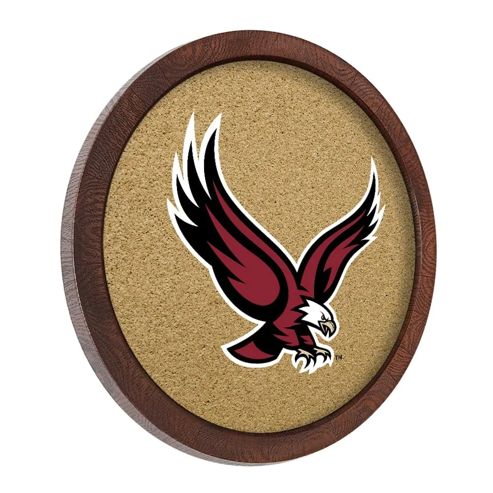 Boston College Eagles: Eagle - "Faux" Barrel Top Cork Note Board