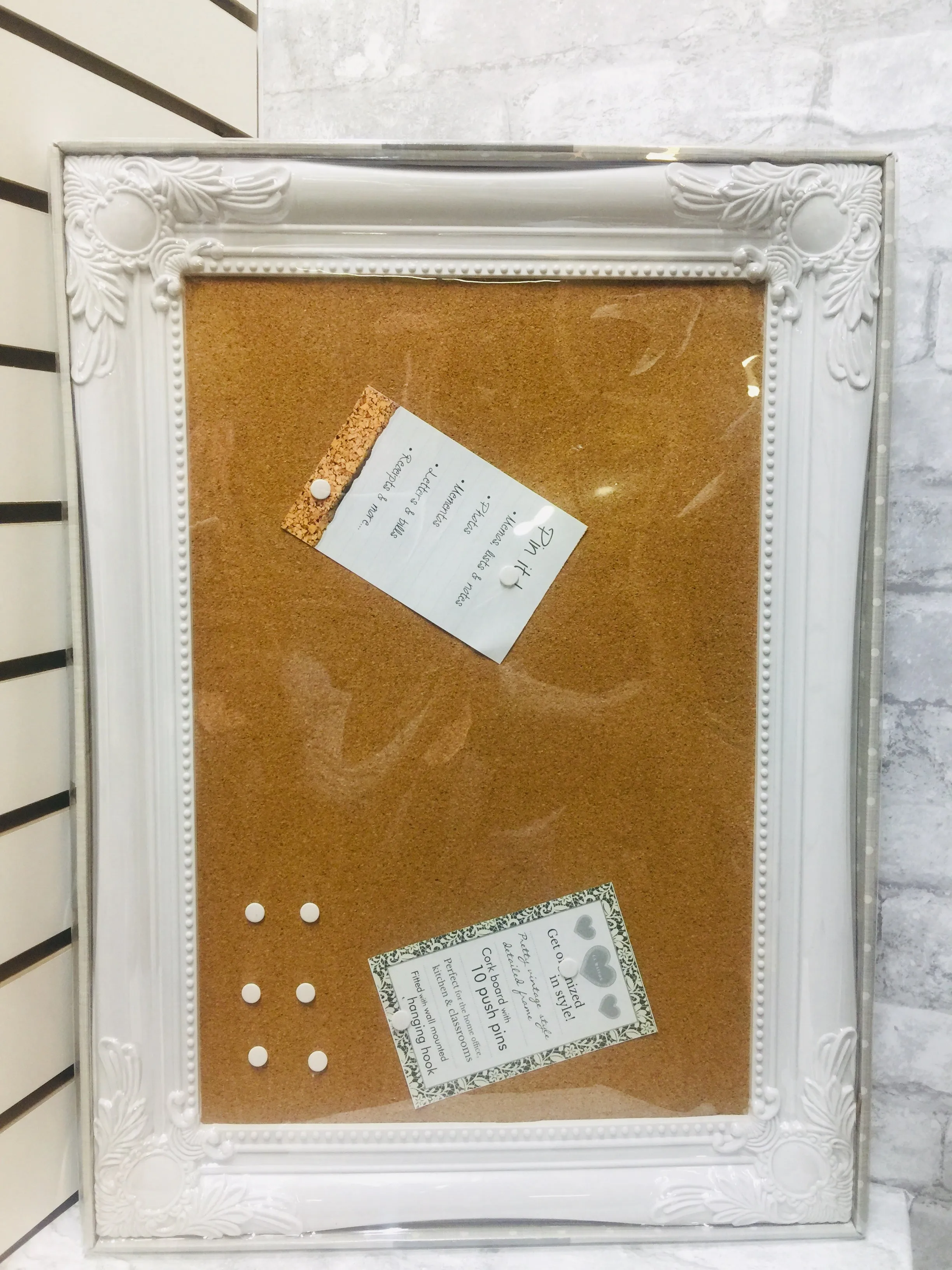 Brand new Wall mounted Bulletin Cork Board, 17"X23"!