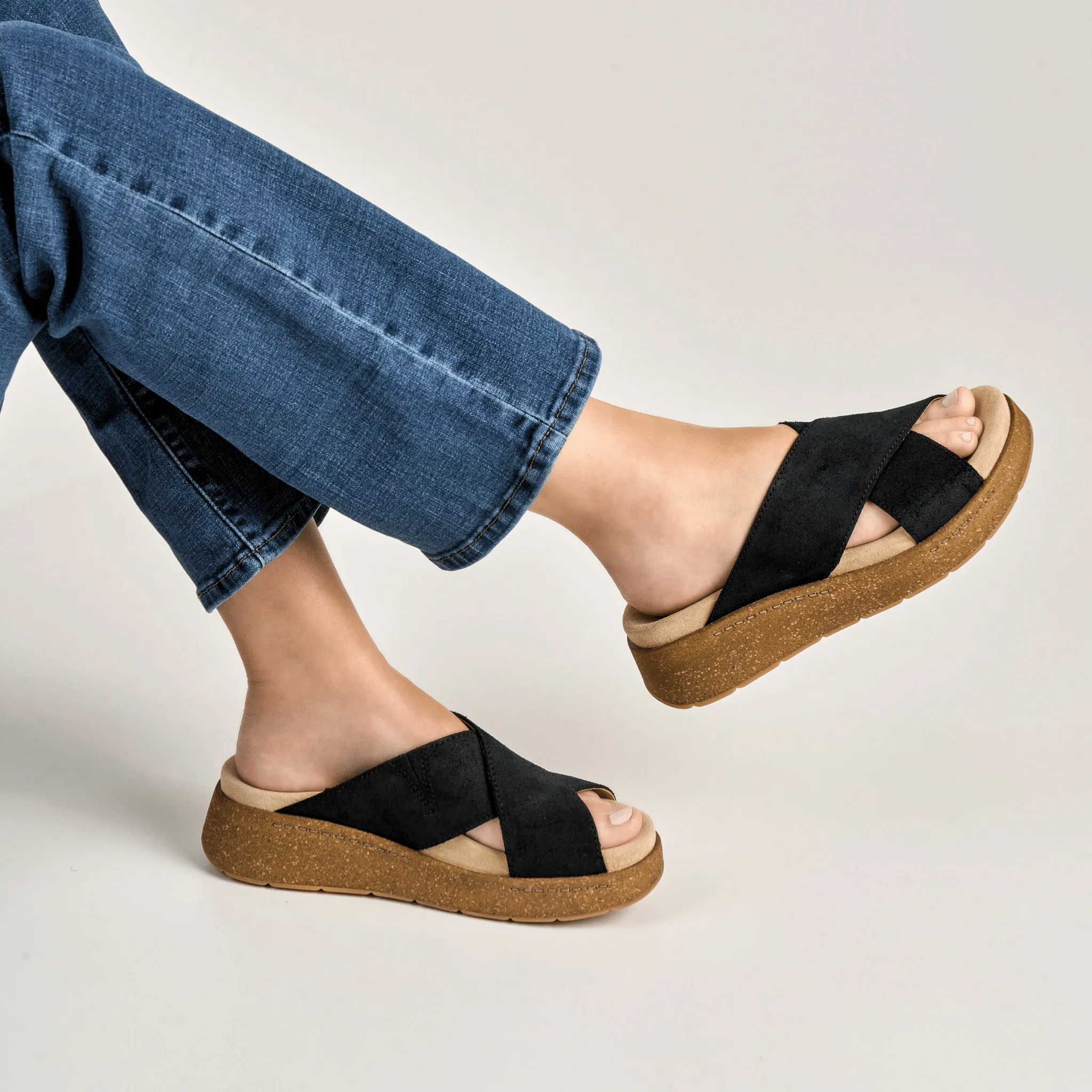 Bridget | Burnished Suede | Black