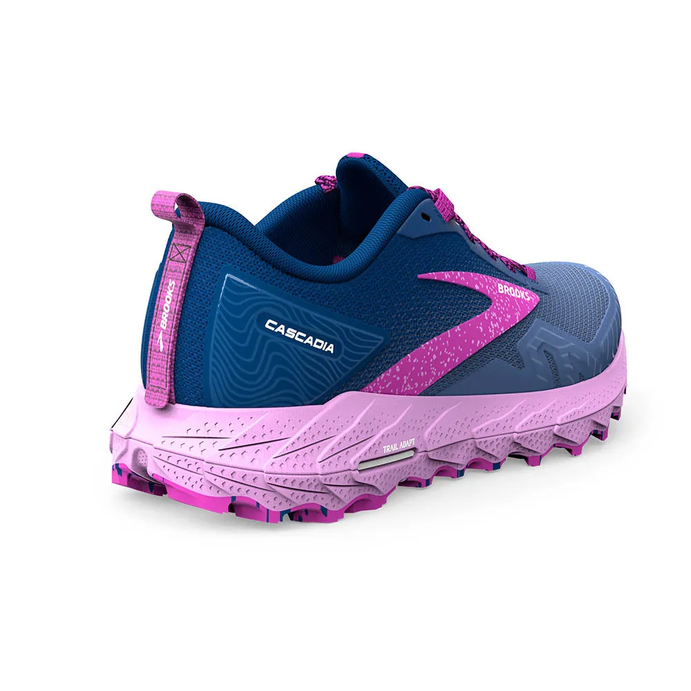 Brooks Cascadia 17 (Womens) - Navy/Purple/Violet