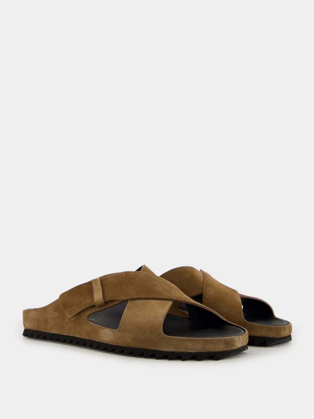 Brown Suede Agorà 011 Sandals