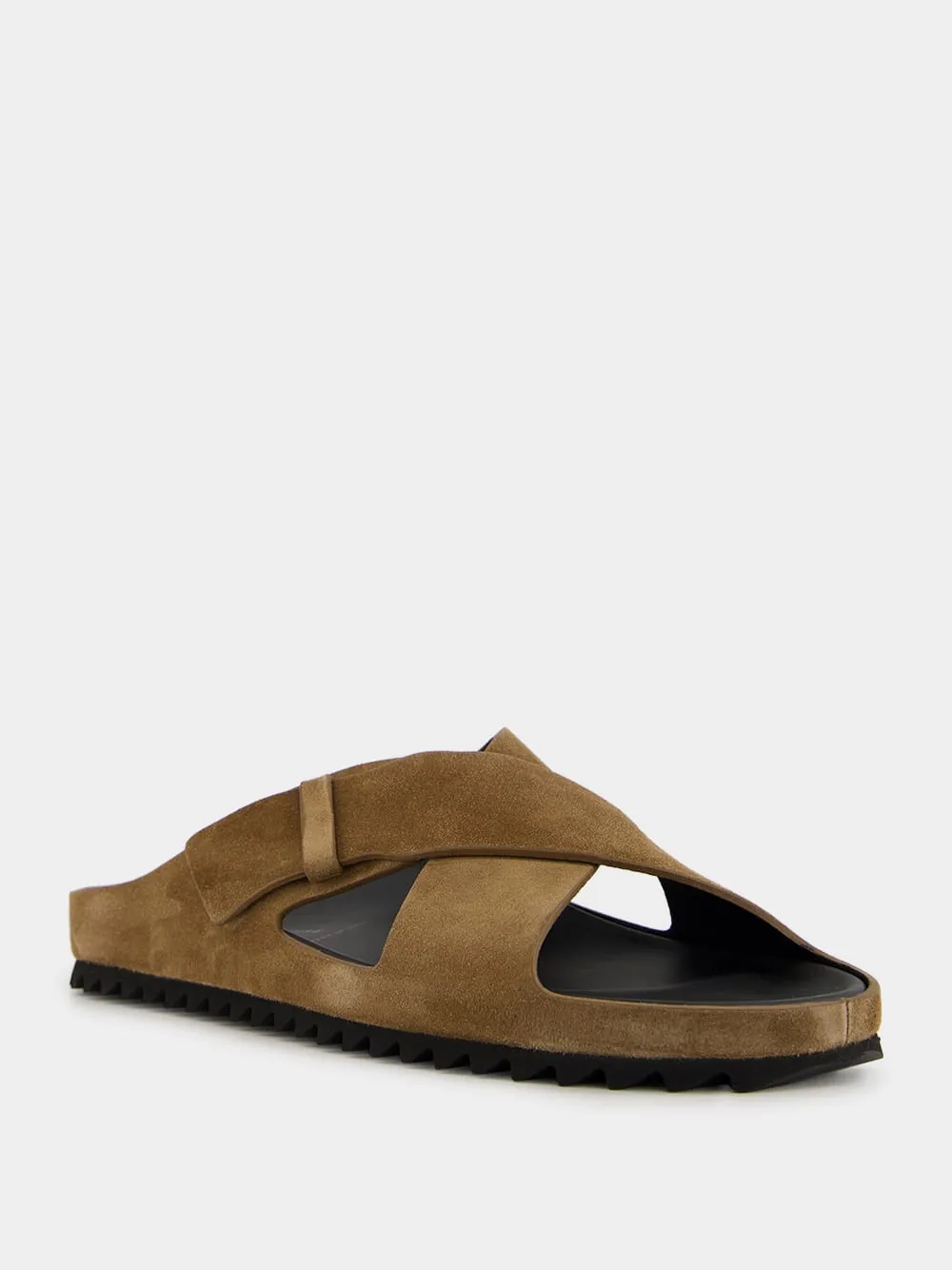 Brown Suede Agorà 011 Sandals