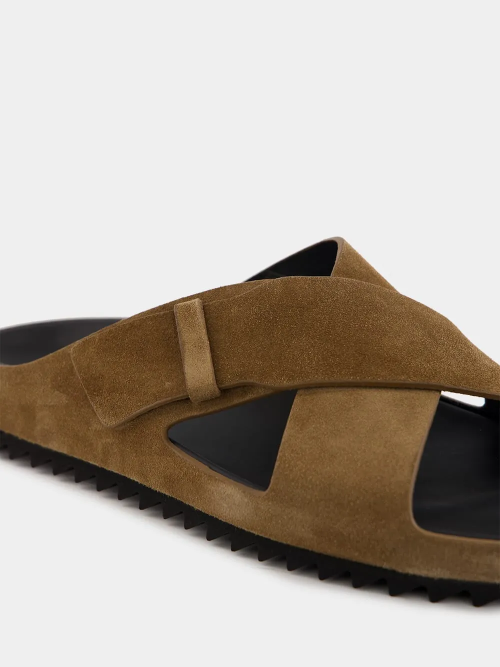 Brown Suede Agorà 011 Sandals