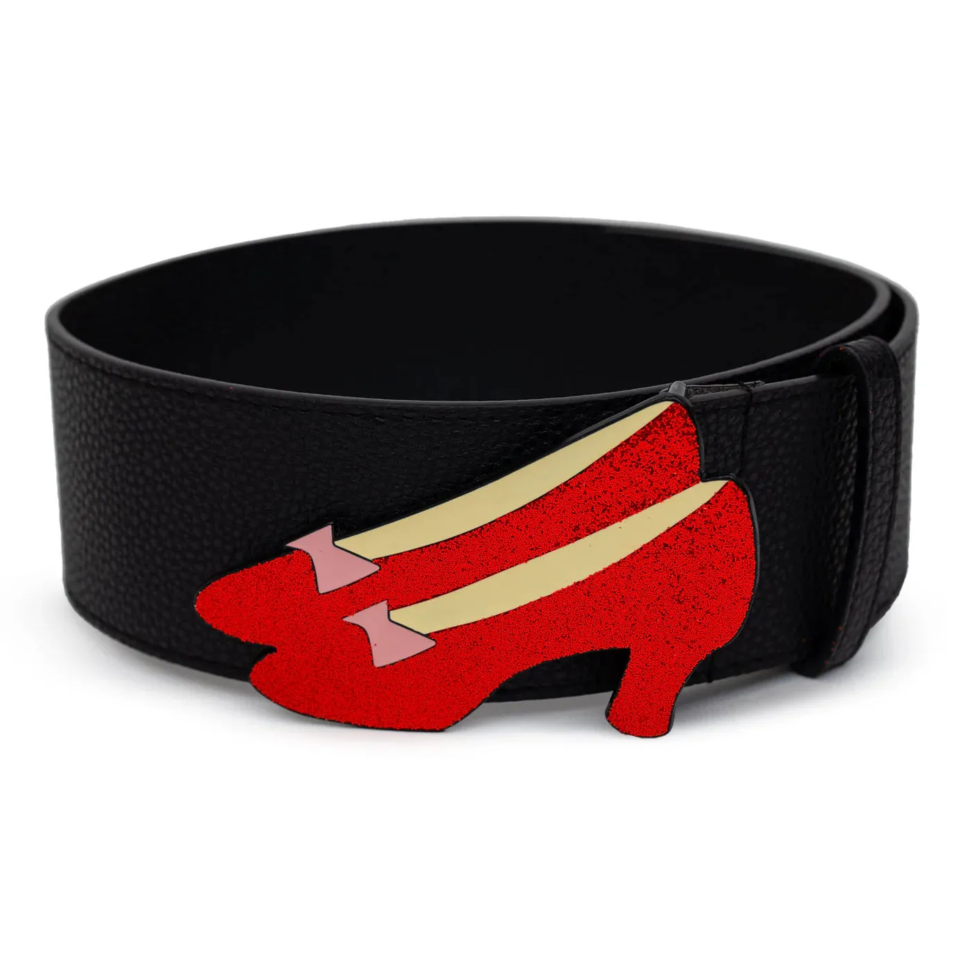 Buckle Down Wizard Of Oz Ruby Slippers Enamel Belt