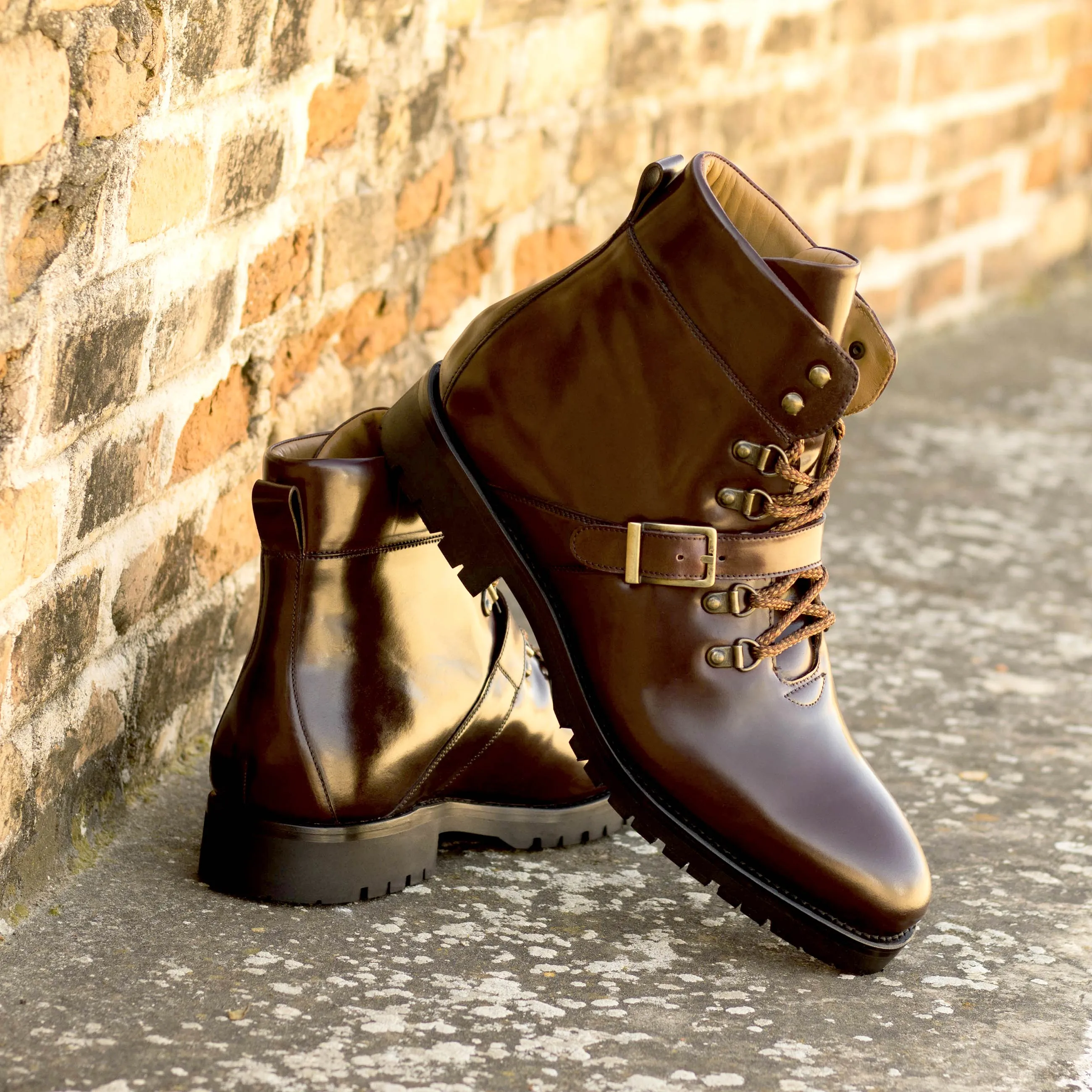 Burgundy Shell Cordovan Hiking Boot