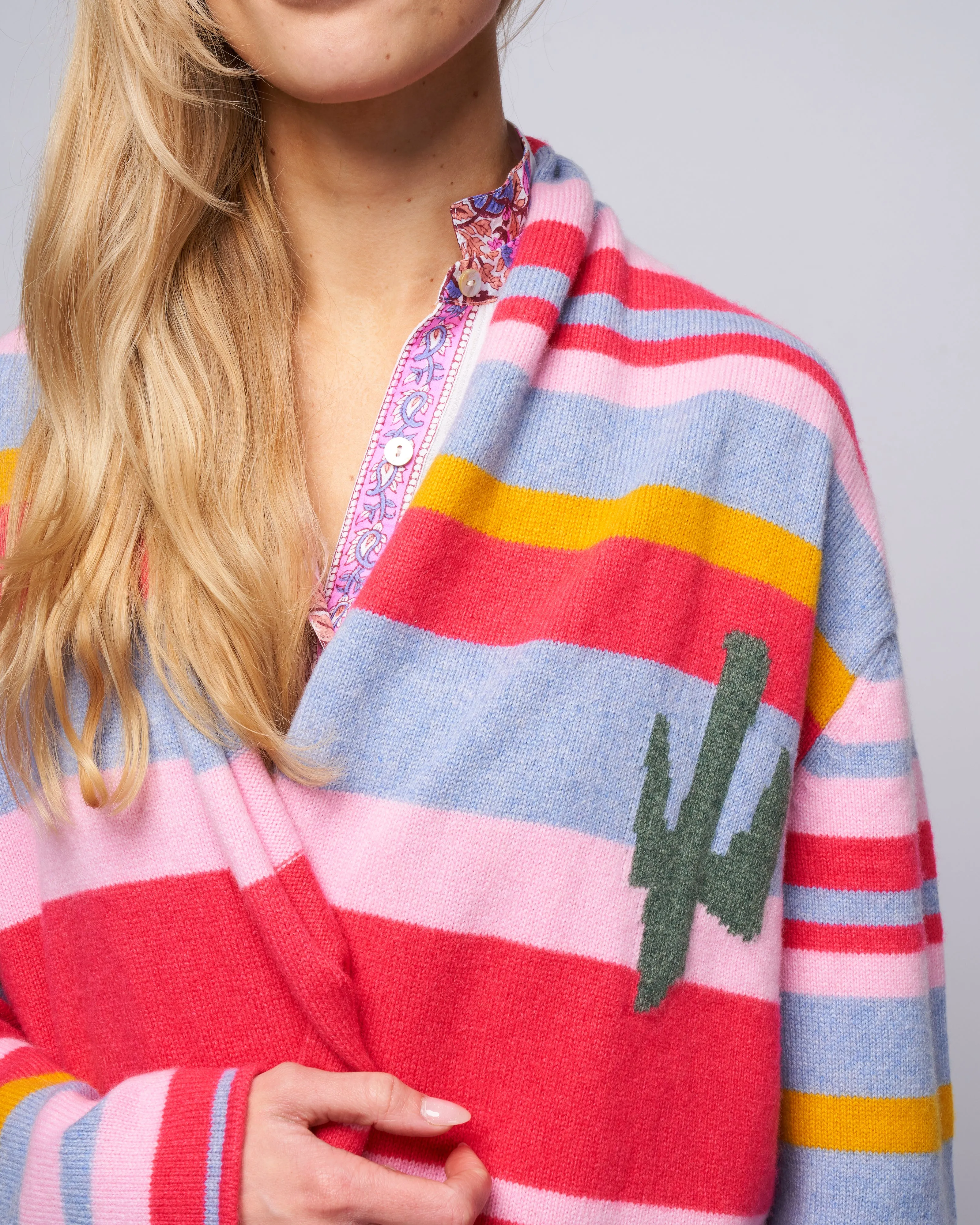 cactus cardigan - multi