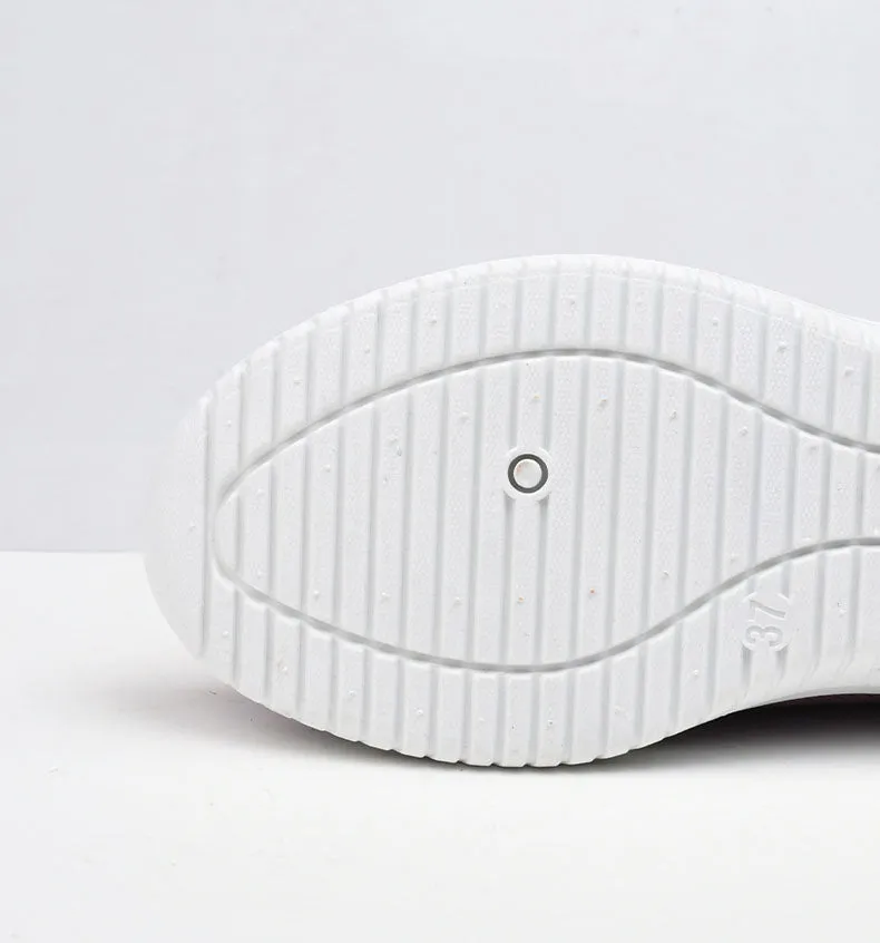 Casual and Soft Knitted Slip-On Sneakers for Women