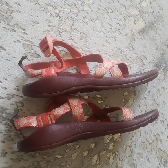 Chaco Z1 Ecotread Sandal Kaleido Peach Sz5
