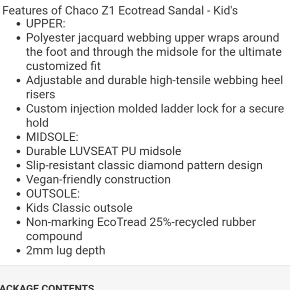 Chaco Z1 Ecotread Sandal Kaleido Peach Sz5