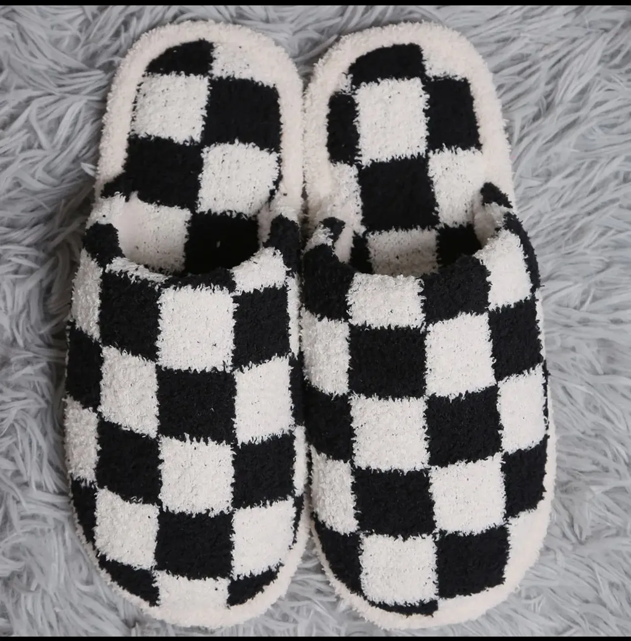 Checkered Slippers