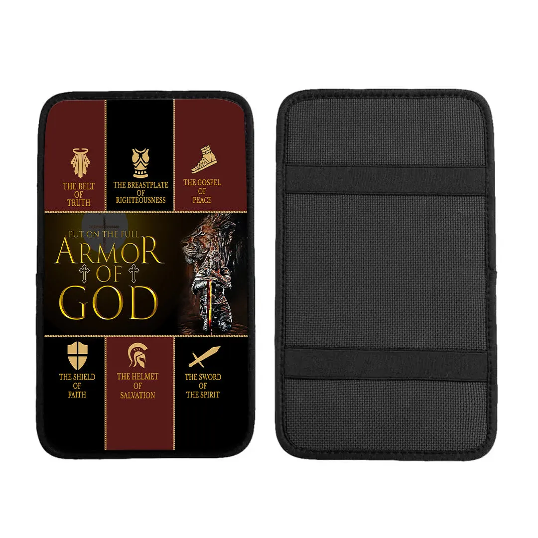 Christianartbag Armrest Accessories Car, Armor Of GOD, Enhance Comfort and Protect Your Armrest with the Live Laugh Love Center Console Armrest Pad, CAB07260923.