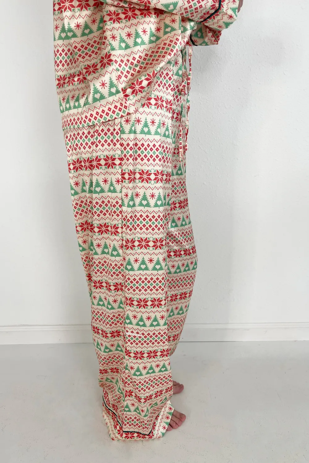 Christmas Satin Pajama Set