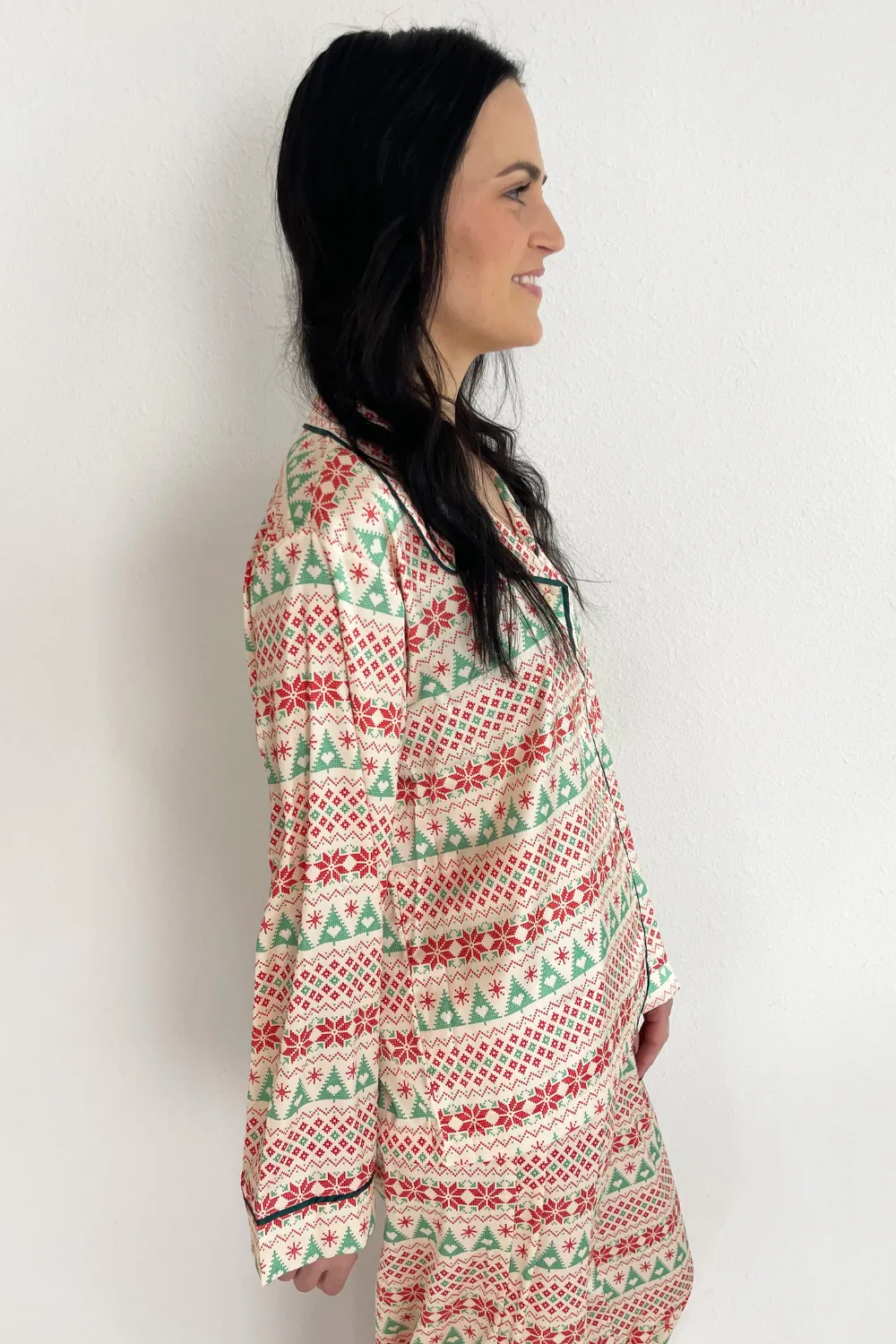 Christmas Satin Pajama Set
