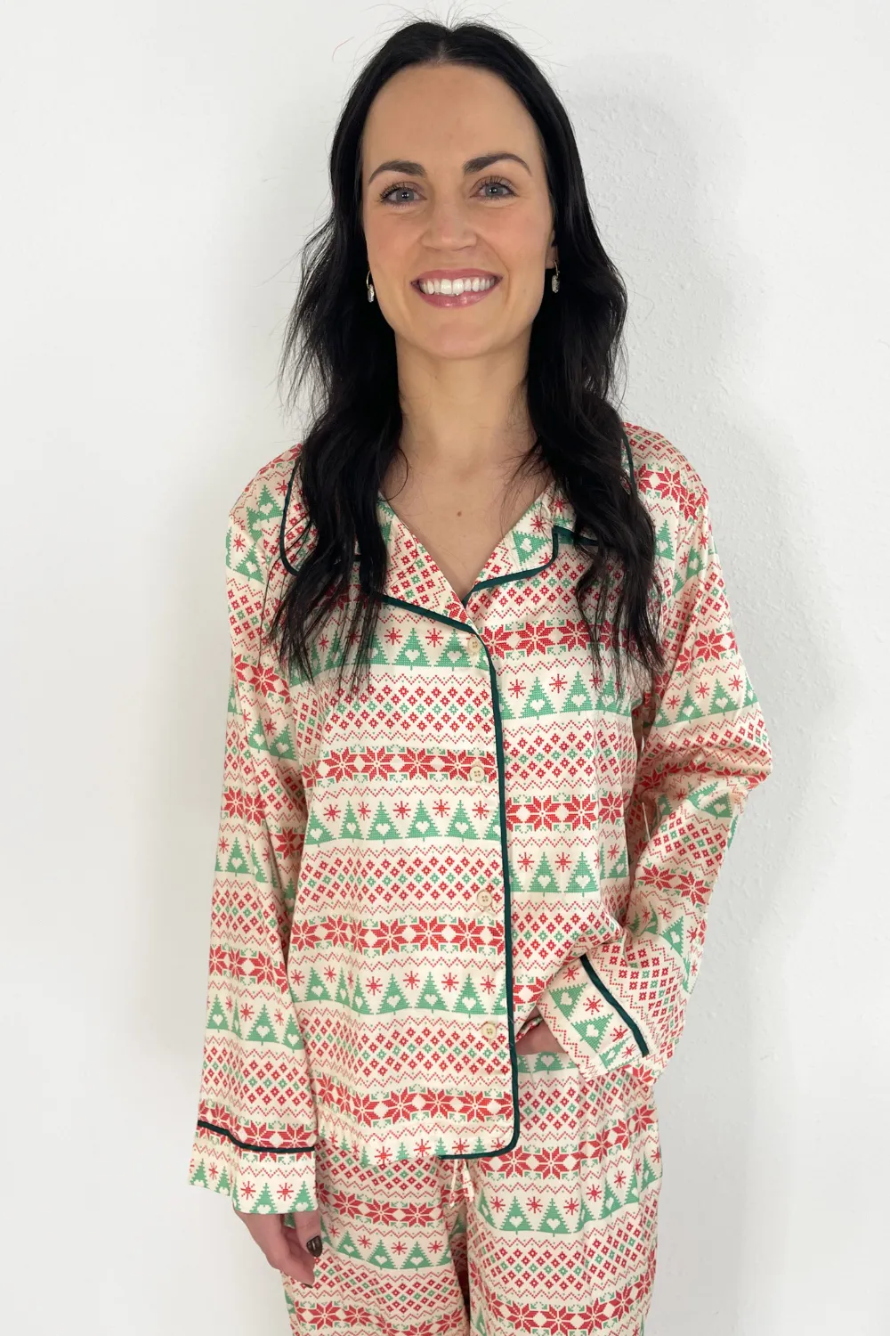 Christmas Satin Pajama Set