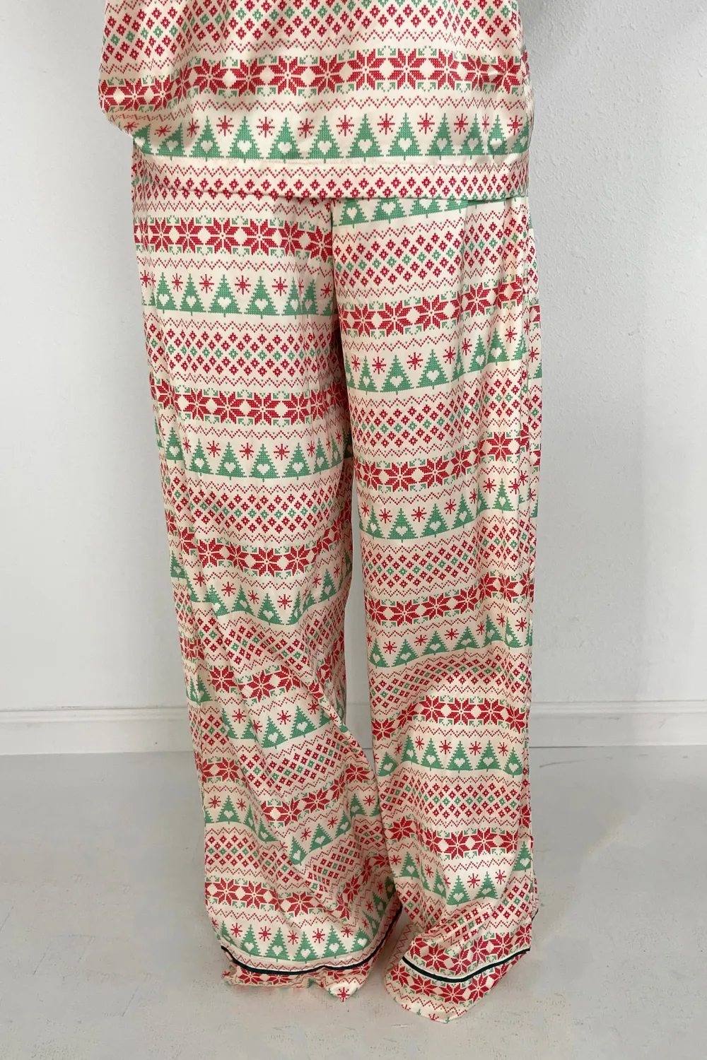 Christmas Satin Pajama Set