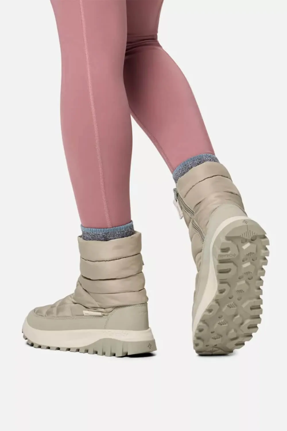 Columbia Snowtrot Boots for Women in Grey Green, Dark Stone | 2075111-395