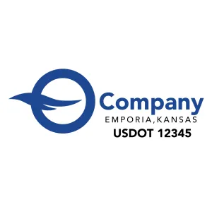 Company Name Truck Door Decal (USDOT), 2 Pack
