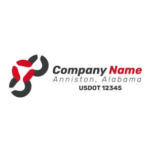 Company Name Truck Door Decal (USDOT), 2 Pack