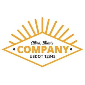 Company Name Truck Door Decal (USDOT), 2 Pack