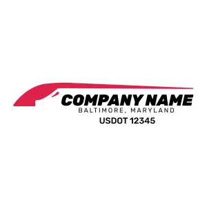 Company Name Truck Door Decal (USDOT), 2 Pack