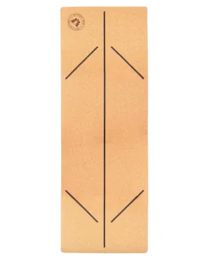 Cork Alignment Yoga Mat 5mm
