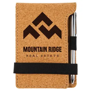 Cork Mini Notepad with Pen