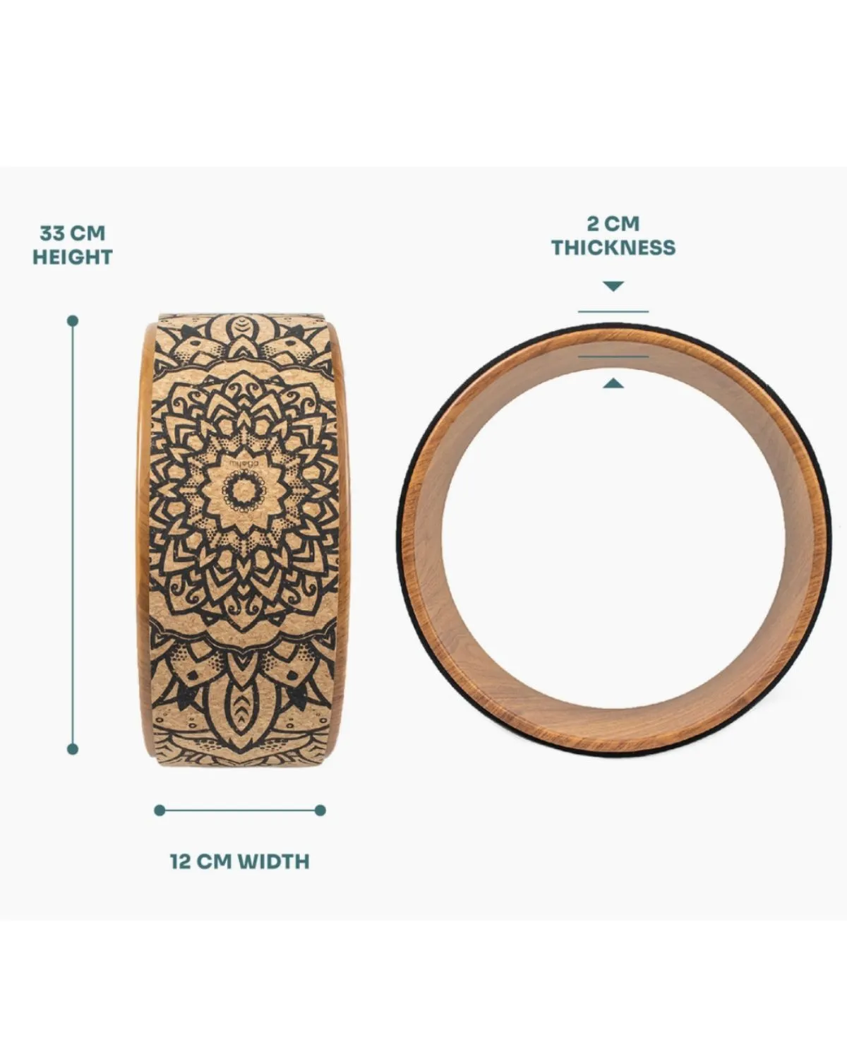 Cork Yoga Wheel